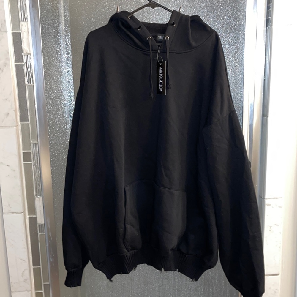 Black spiked hoodie